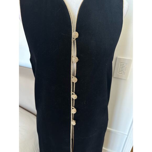 Saint Laurent Rare Russian Velvet Midi Vest size FR 34 Caftan Cotton - Picture 4 of 16